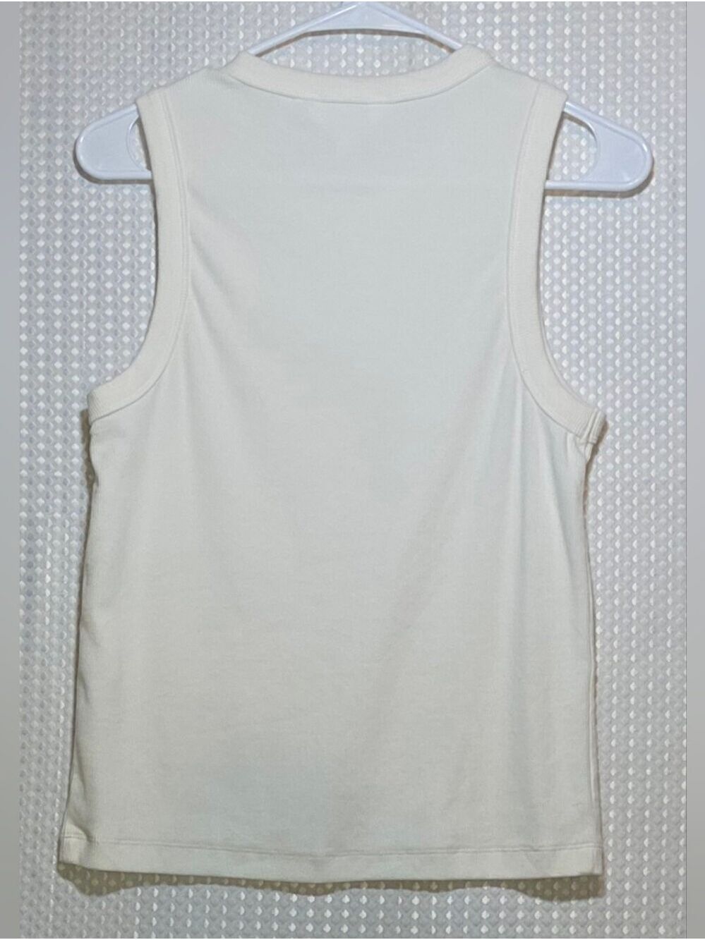 Market & Spruce White Ribbed Muscle Tank Top Large - Picture 8 of 12